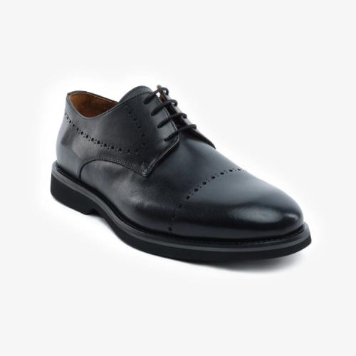 Greyder 64666 Siyah Hakiki Deri Klasık Casual Erkek Ayakkabı