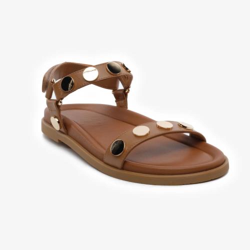 Greyder 34511 Taba Hakiki Deri Casual Sandalet