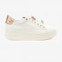 Greyder 59273 Beyaz Altın Hakiki Deri Sneaker Casual Kadın Ayakkabı