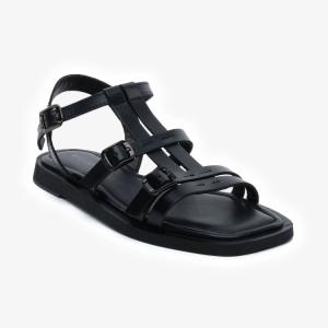 Greyder 59251 Siyah Hakiki Deri Casual Kadın Sandalet