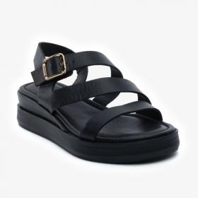 Greyder 59265 Siyah Hakiki Deri Casual Kadın Sandalet