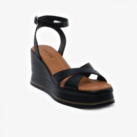 Greyder 59260 Siyah Hakiki Deri Casual Kadın Sandalet